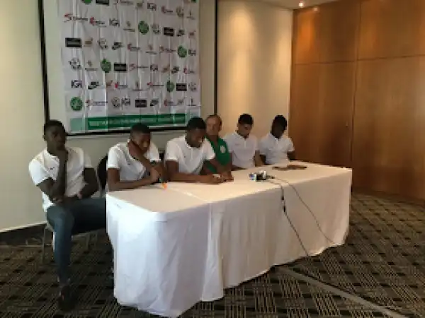 Coach Gernot Rohr, Captain Mikel Obi and others engage in media chat ahead of Tanzania clash (photos)